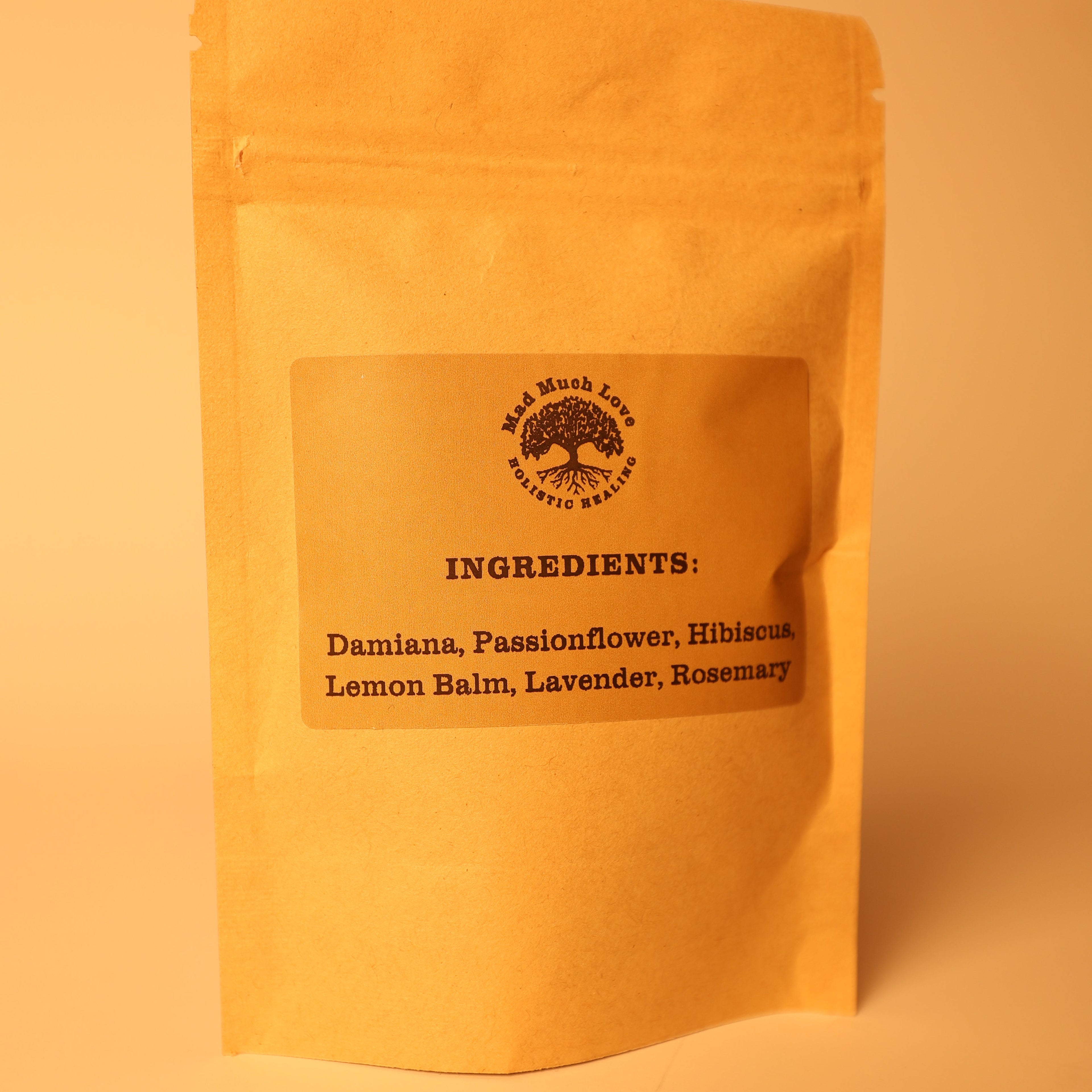 Ingredients: Turnera Diffusa (Damiana), Passiflora Incarnata (Passionflower), Hibiscus Rosa Sinensis (Hibiscus), Melissa officinalis (Lemon Balm), Lavandula Augustifolia (Lavender), Salvia Rosmarinus (Rosemary)&nbsp;