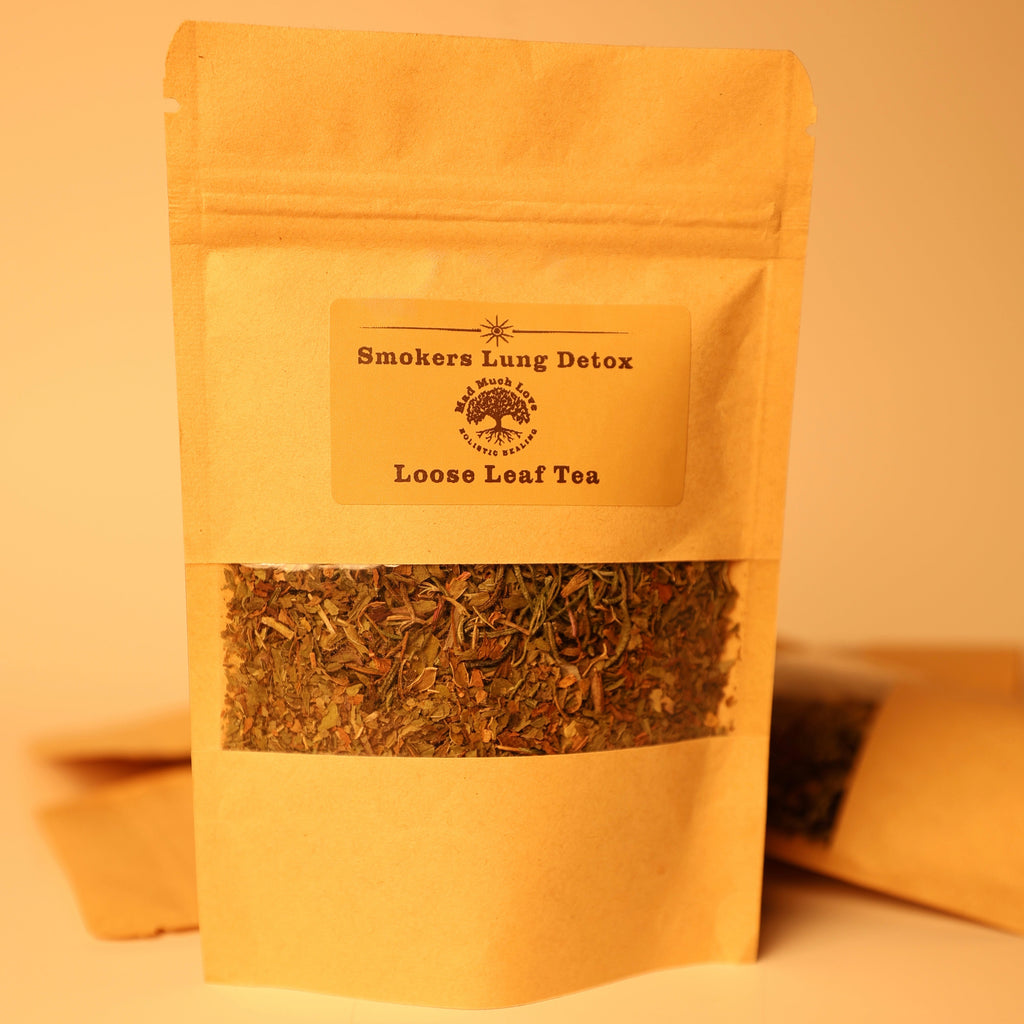 A natural herbal tea that helps support lung detox, clear buildup, and promote easier breathing.

Made with soothing botanicals, it works to calm the lungs, support circulation, and remove excess mucus in the lungs - making it a grounding daily ritual for those seeking to care for their respiratory health.&nbsp;